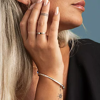 Bilde nummer 3 av Pan Jewelry, Armring i 585 gult gull med zirkonia