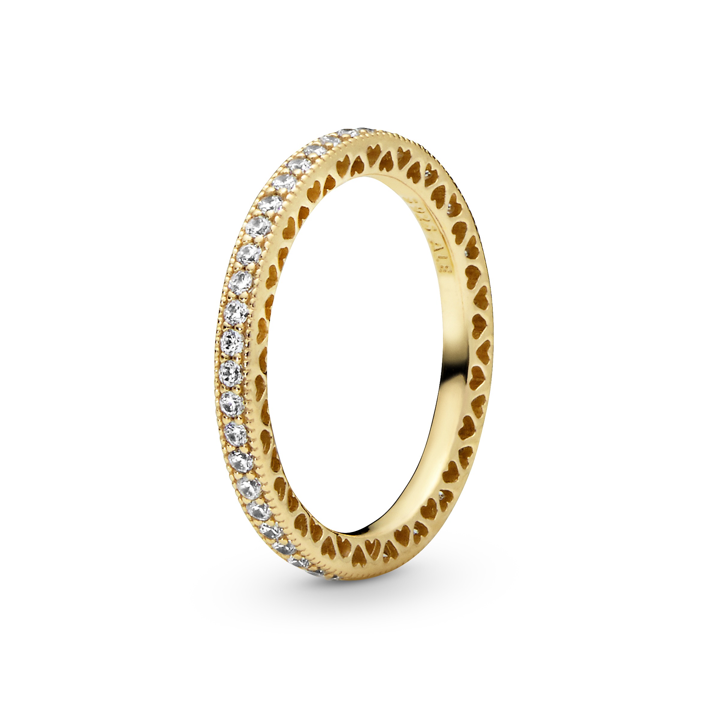 Pandora Signature, Ring i 925 forgylt sølv med zirkonia