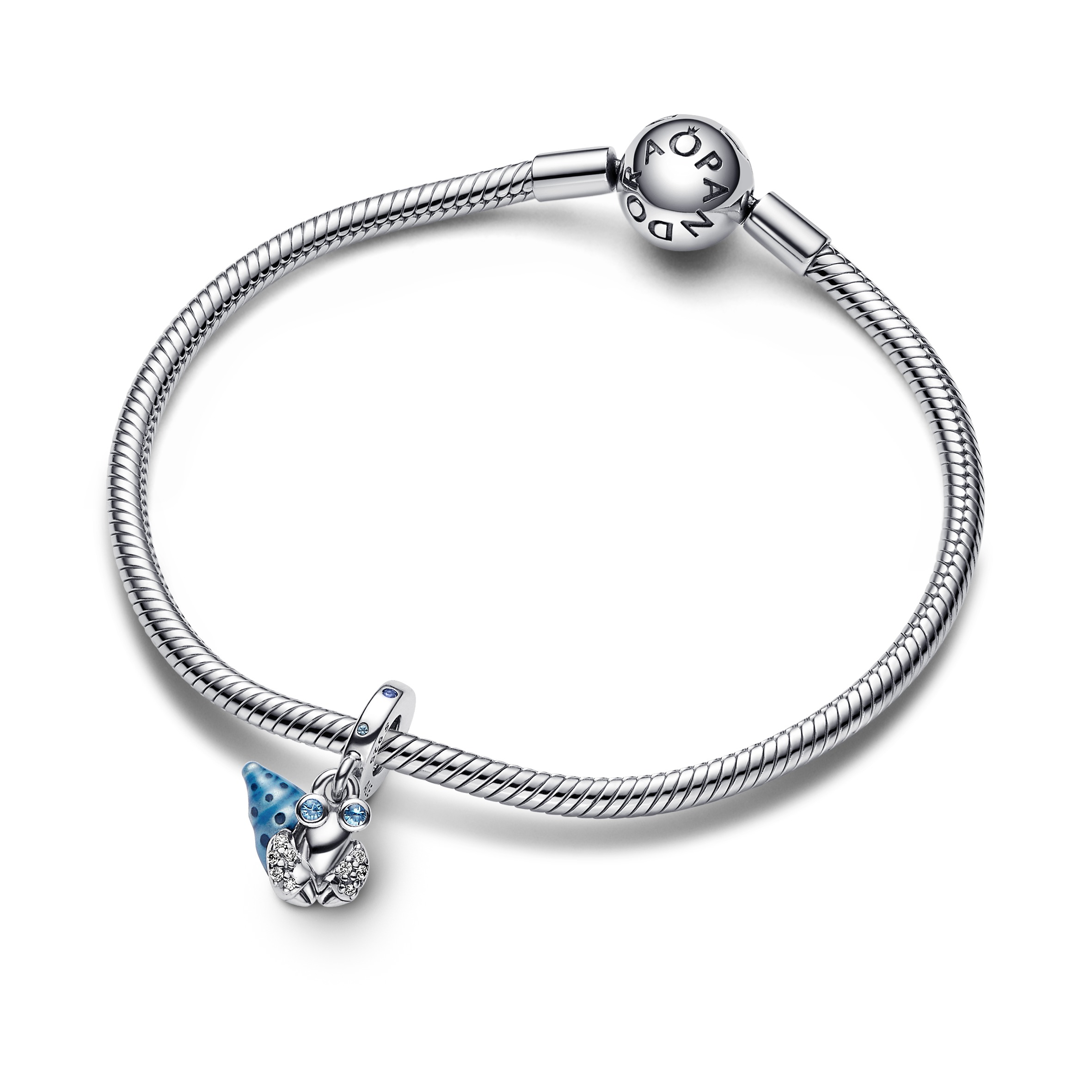Bilde nummer 4 av Pandora Moments, Charm i 925 sølv med selvlysende eremittkreps