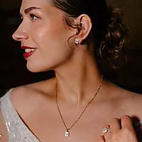 Bilde nummer 3 av Elizabeth diamantanheng i 585 hvitt gull 0,25 ct