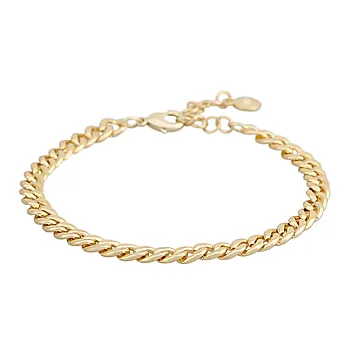 Liddy armbånd i forgylt messing