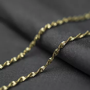 Bilde nummer 2 av Pan Jewelry, Tvunnet kjede i forgylt 925 sølv 2,7 mm, 50 cm