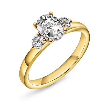 Duchess LAB diamantring i 585 gult gull 1,55 ct