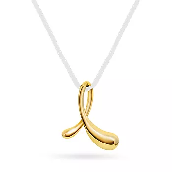 Pan Jewelry, Anheng i 585 gult gull med vridd blad