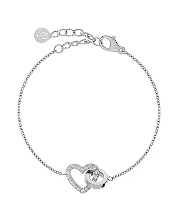 Eternal Heart armbånd i stål med hjerte