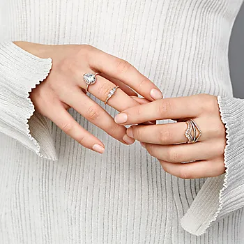 Bilde nummer 3 av Pandora Timeless, Ring i 925 rosèforgylt sølv med zirkoner