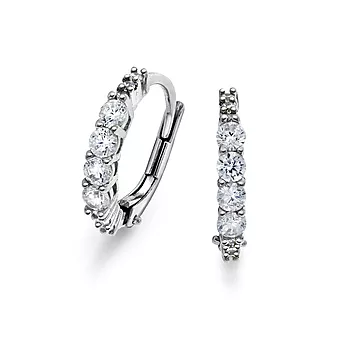 Pan Jewelry, Øreringer i 925 sølv med zirkonia