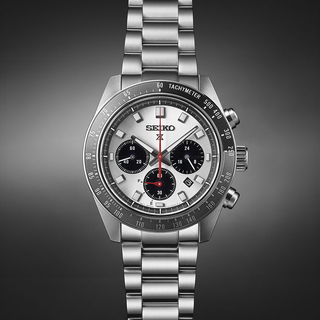 Bilde nummer 2 av Seiko, Prospex Speedtimer Solar herreklokke med stållenke og kronograf