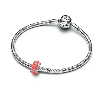 Bilde nummer 3 av Pandora Moments, Charm i  925 sølv med imitert korall