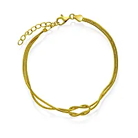 Pan Jewelry, Armbånd i forgylt 925 sølv med evighetstegn