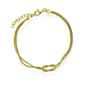 Pan Jewelry, Armbånd i forgylt 925 sølv med evighetstegn