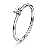 Vida diamantring i 585 hvitt gull 0,07 ct