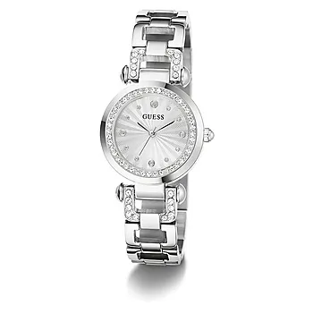 Bilde nummer 2 av Guess, Bejeweled dameklokke med stållenke og zirkonia
