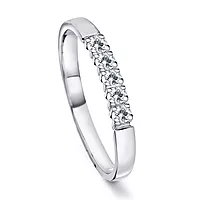 Pan Jewelry, Angelica alliansering i 585 hvitt gull med diamanter 0,35 ct WSI