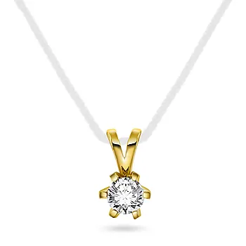 Vida diamantanheng i 585 gult gull 0,25 ct