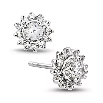 Pan Jewelry, Øredobber i 925 sølv med zirkonia