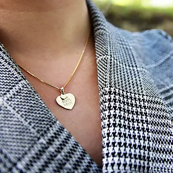 Bilde nummer 3 av Pan Jewelry, Smykke i forgylt 925 sølv med tekst MIN BESTE VENN