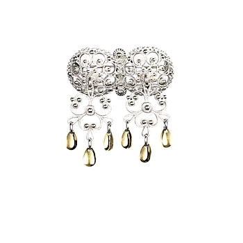 Bilde nummer 2 av Halssølje Follo i 830 hvitt og forgylt sølv