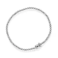 Cathinka tennisarmbånd i 585 hvitt gull med diamanter 0,20 ct