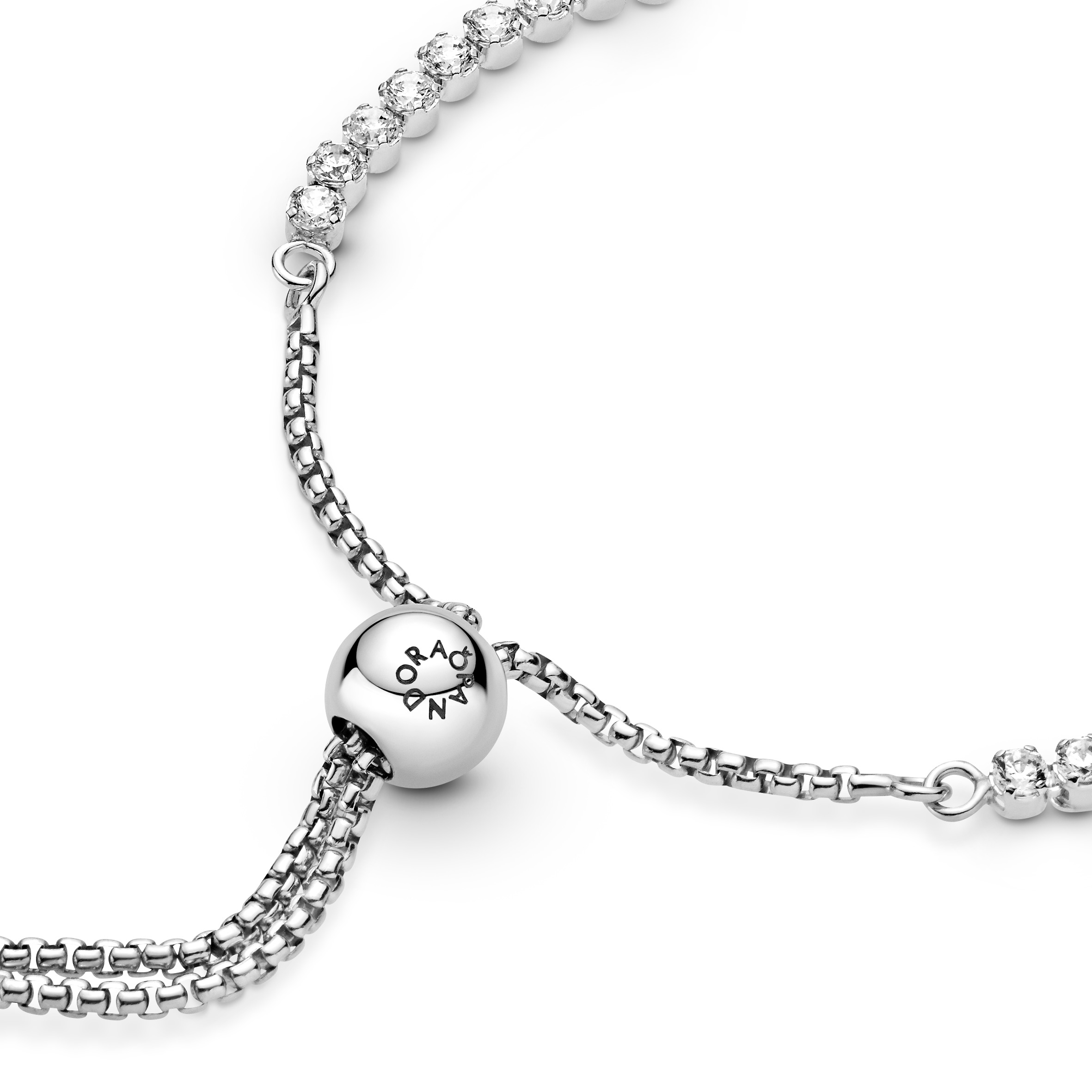 Bilde nummer 3 av Pandora Timeless, Tennisarmbånd i 925 sølv med skyvelås
