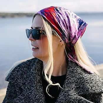 Bilde nummer 3 av Herborg 11 silkeskjerf i 100% silke