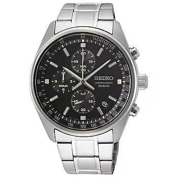 Seiko, Basic herreklokke med stållenke og kronograf