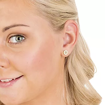 Bilde nummer 4 av Blomdahl, Øredobber i medisinsk titan med Swarovski krystaller