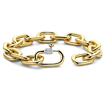 Bilde nummer 3 av Ti Sento, Chunky armbånd i forgylt 925 sølv