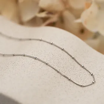 Bilde nummer 2 av Pan Jewelry, Panserkjede i 925 sølv med kuler, 50-80 cm