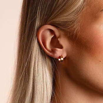 Bilde nummer 2 av Liddy øreringer i forgylt messing