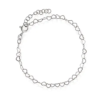 Pan Jewelry, Armbånd i 925 rhodinert sølv, 19 cm