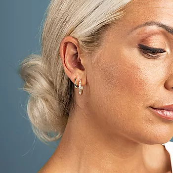 Bilde nummer 2 av Pan Jewelry, Øreringer i 925 forgylt sølv