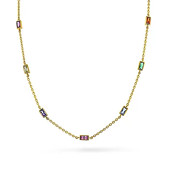 Pan Jewelry, Smykke i 925 forgylt sølv med små fargede zirkonia