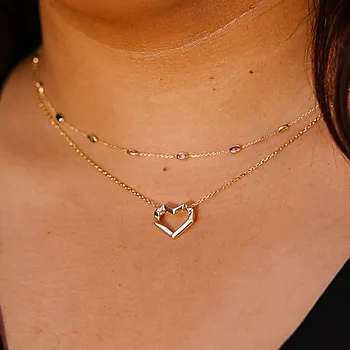 Bilde nummer 2 av Pan Jewelry, Smykke i forgylt 925 sølv med hjerte