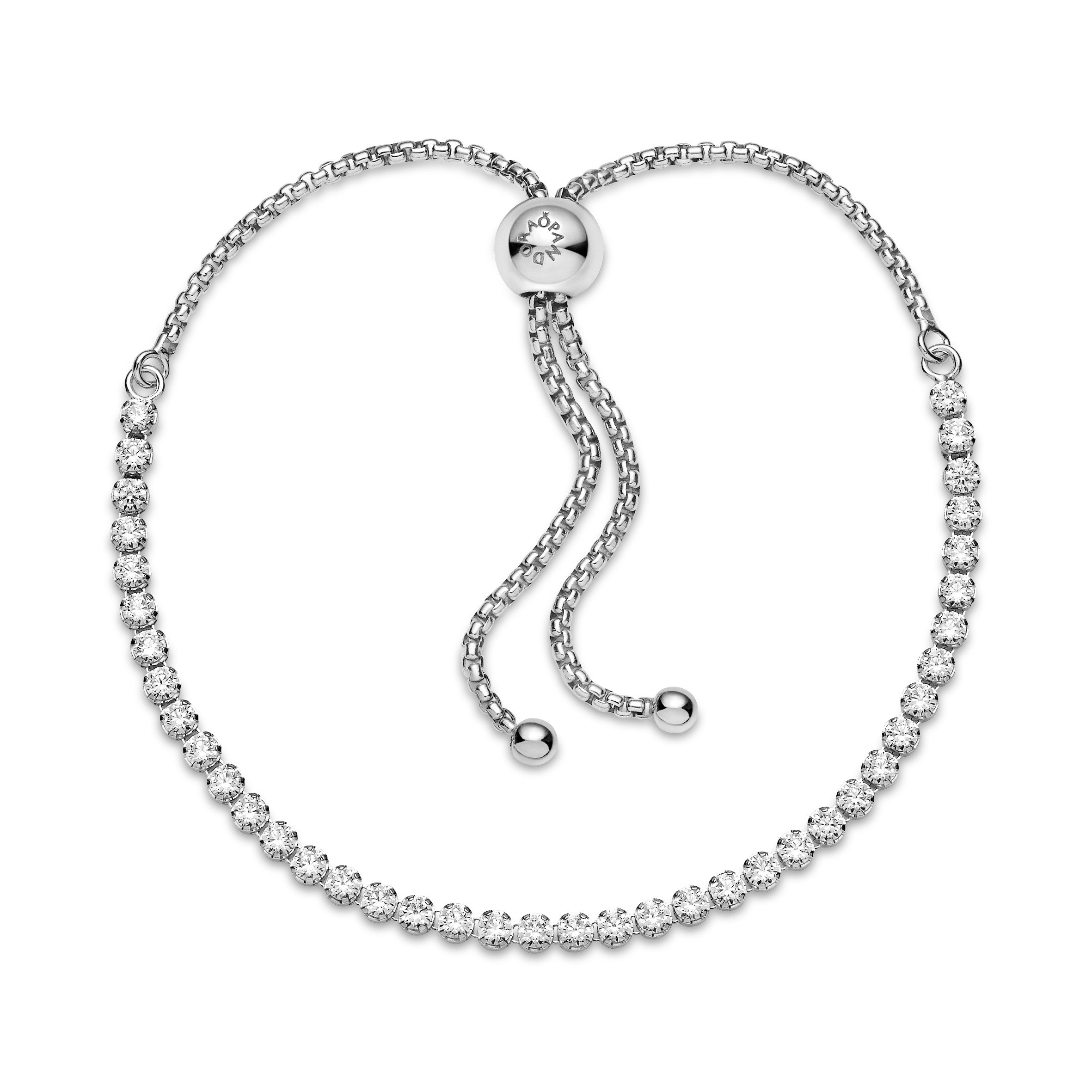 Bilde nummer 4 av Pandora Timeless, Tennisarmbånd i 925 sølv med skyvelås