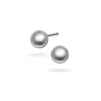 Øredobber i 925 sølv med kule, 4 mm