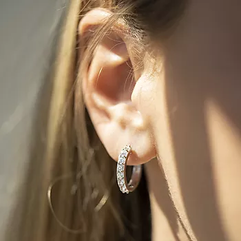 Bilde nummer 4 av Pan Jewelry, Øreringer 925 i sølv med zirkonia