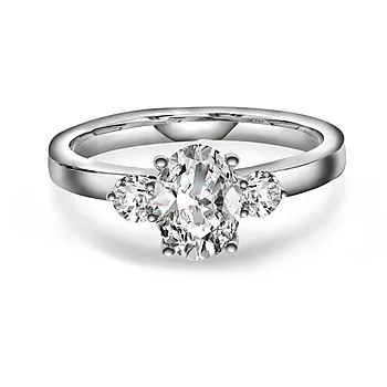 Bilde nummer 4 av Duchess LAB diamantring i 585 hvitt gull 1,55 ct