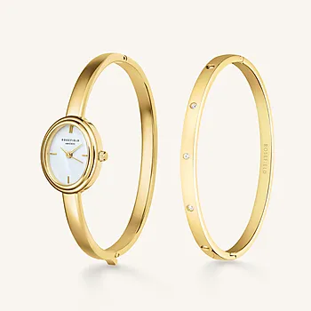 Bilde nummer 3 av Gavesett med Bangle dameklokke og armring