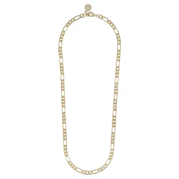 Liddy figaro kjede i forgylt messing