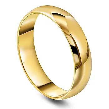 Giftering i 375 gult gull | 5 mm bredde