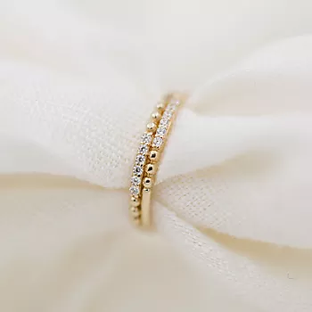 Bilde nummer 3 av Pan Jewelry, Ring i 585 gult gull med zirkonia