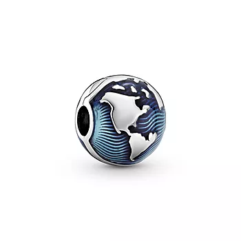 Pandora Moments, Charm i 925 sølv med jordklode