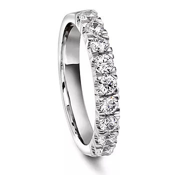 Moments by Pan Jewelry, Diamantring Unite i 585 hvitt gull 0,81 CT | 3,2 mm bredde