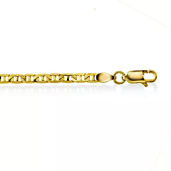Pan Jewelry, Kjede i forgylt 925 sølv 2,7 mm, 45 cm