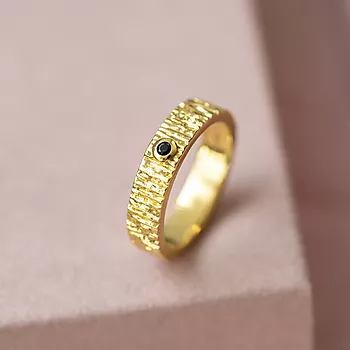Bilde nummer 4 av Janne Formoe by Pan Jewelry, Ring i forgylt sølv med zirkonia