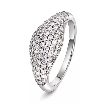 Pan Jewelry, Ring i sølv med zirkonia