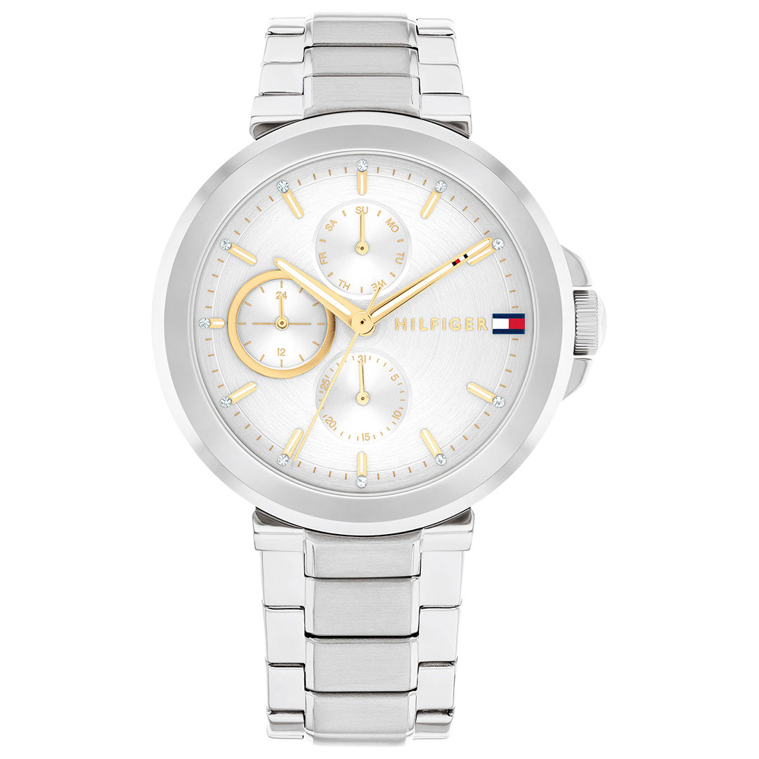 Tommy Hilfiger Lori 1782753 -  Kvarts - Sølv - Dameklokker - Rustfritt stål - ledd m/pin - Mineral