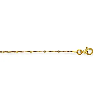 Pan Jewelry, Panser kjede i 925 forgylt sølv med kuler, 50-80 cm