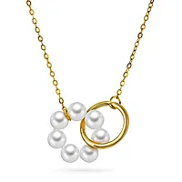 Harmoni smykke i 925 forgylt sølv med ferskvannsperler